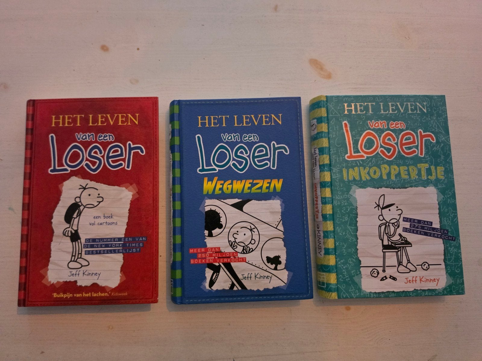 3 Leven van een loser boeken, Ophalen of Verzenden, Nieuw, Jeff Kinney, Fictie