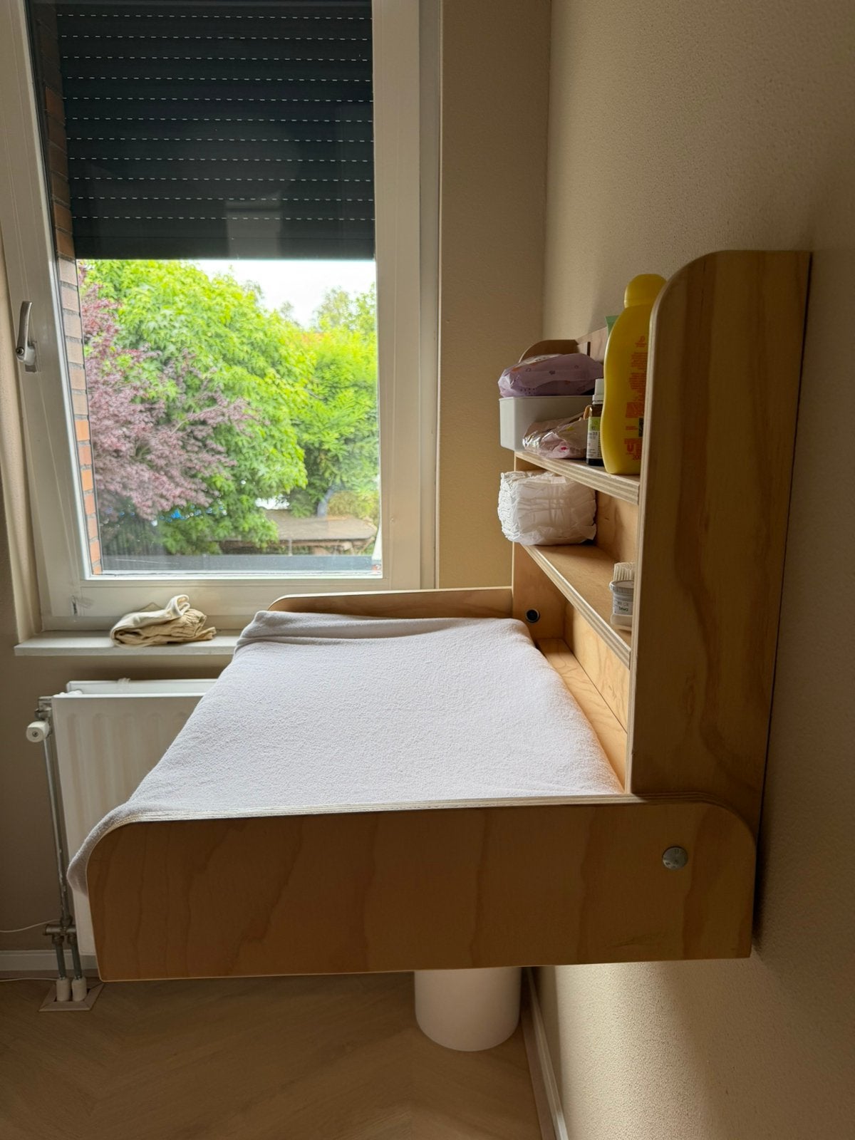 Uitklapbare commode licht eiken Babywoods, Zo goed als nieuw, 75 tot 100 cm, Minder dan 50 cm, Commode
