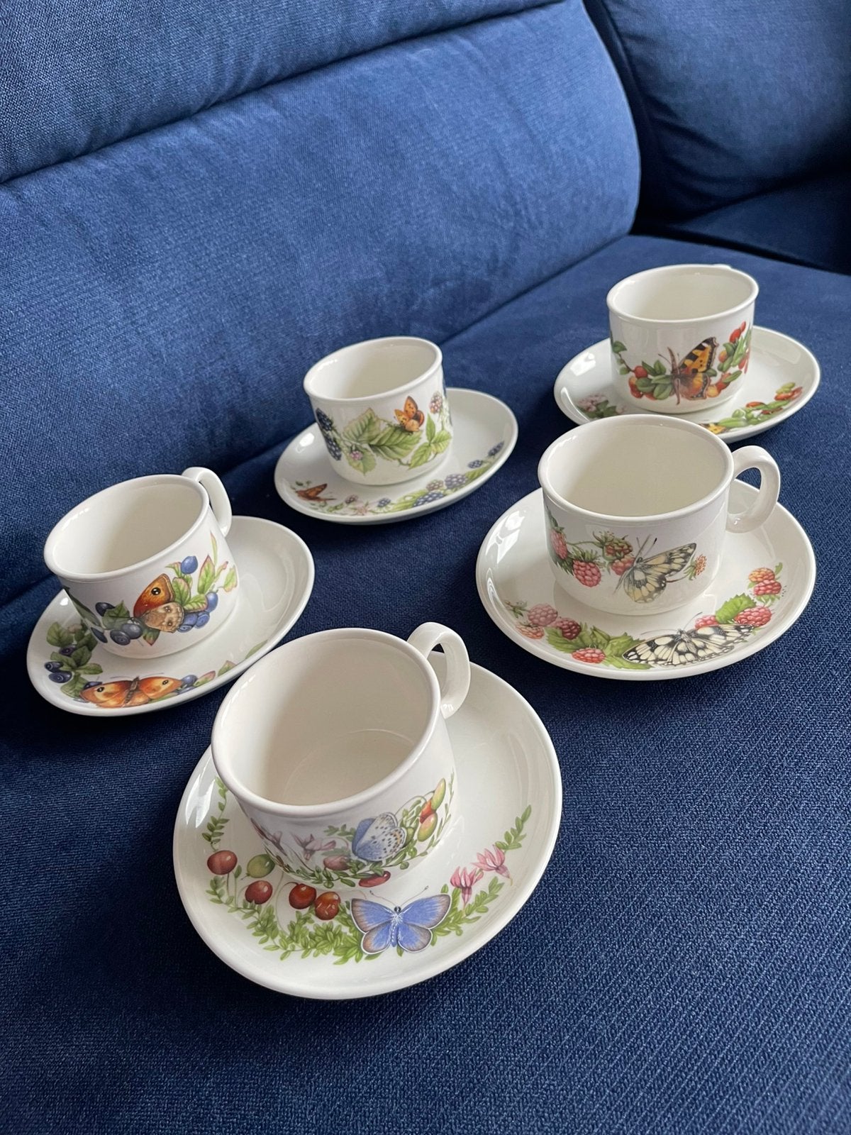 Marjolein Bastin, Libelle, Wedgwood,J&G Meakin, bosvruchten., Ophalen of Verzenden, Zo goed als nieuw, Overige stijlen, Kop(pen) en/of Schotel(s)