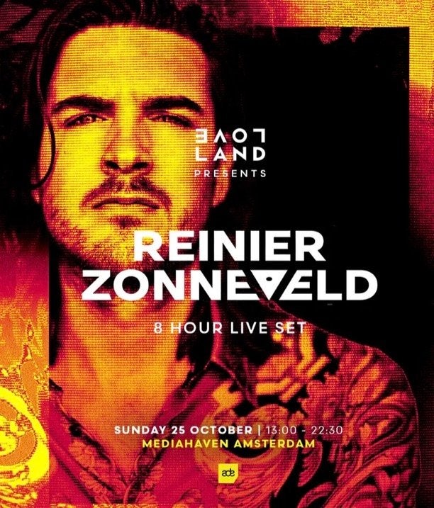 4 x Tickets Reinier Zonneveld 8HRS Live x Loveland ADE, Tickets en Kaartjes, Drie personen of meer, September