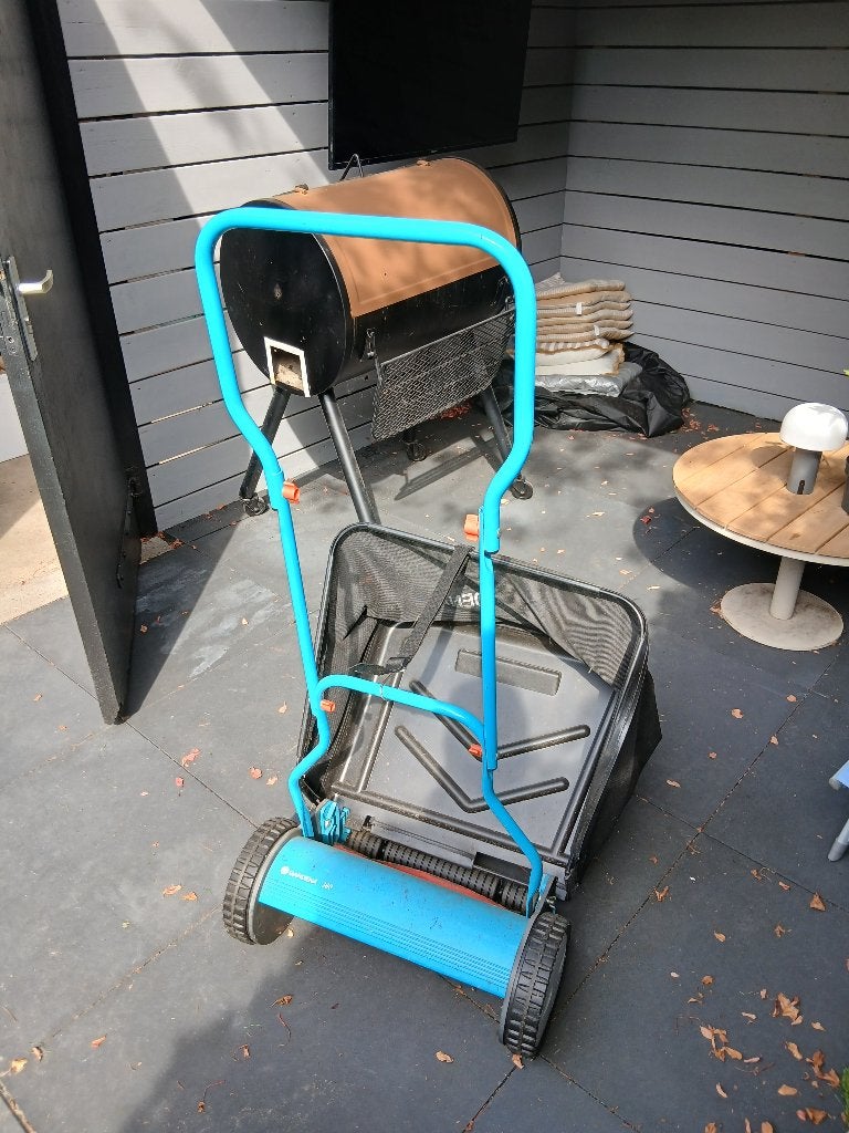 Gardena 380 grasmaaier met opvangbak, Ophalen, Gebruikt, Handgrasmaaier, Opvangbak