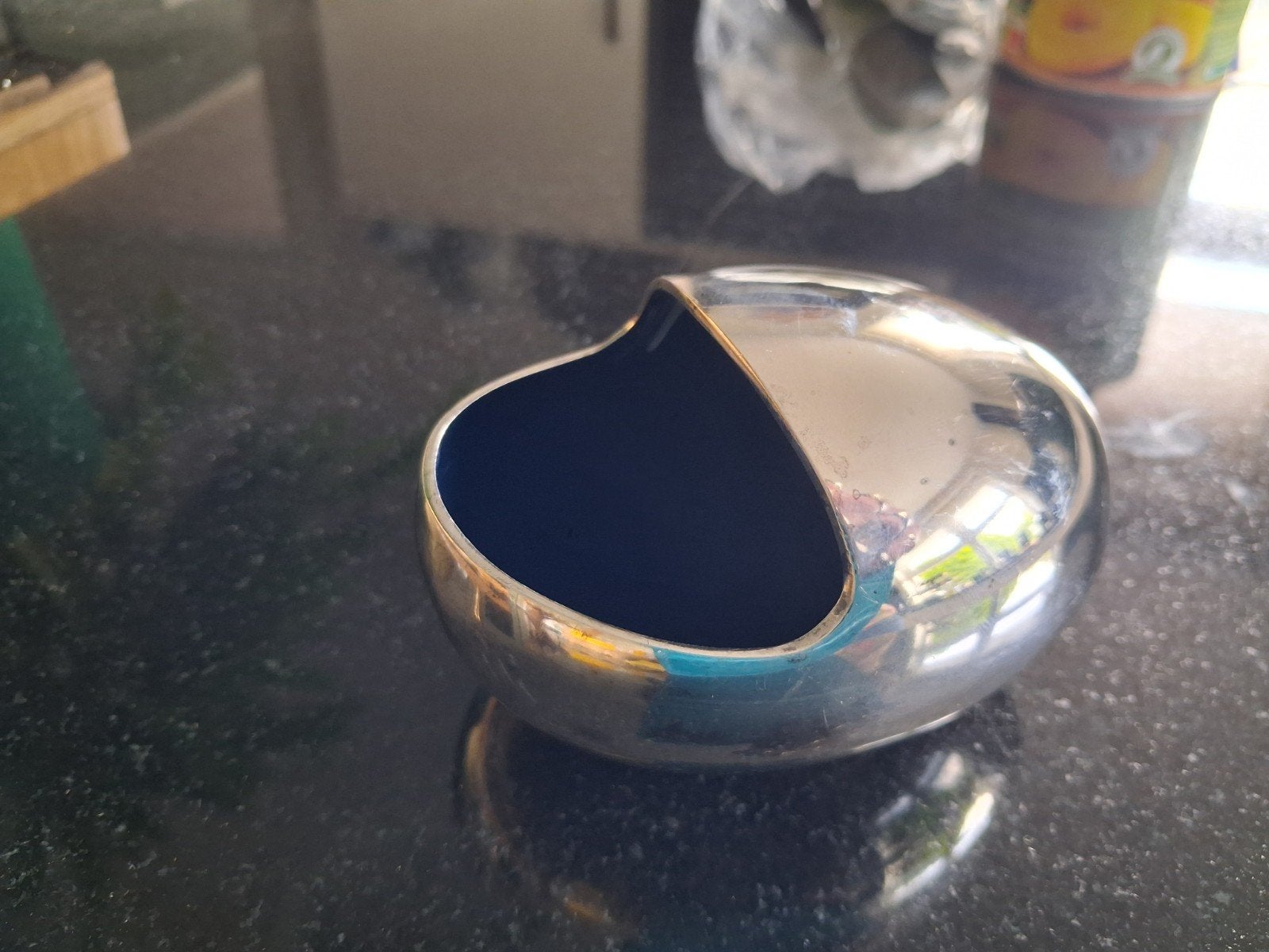 Deense Mid-Century "The smile" asbak -Hans Bunde voor Cohr, Ophalen, Zilver, Gemerkt, Object