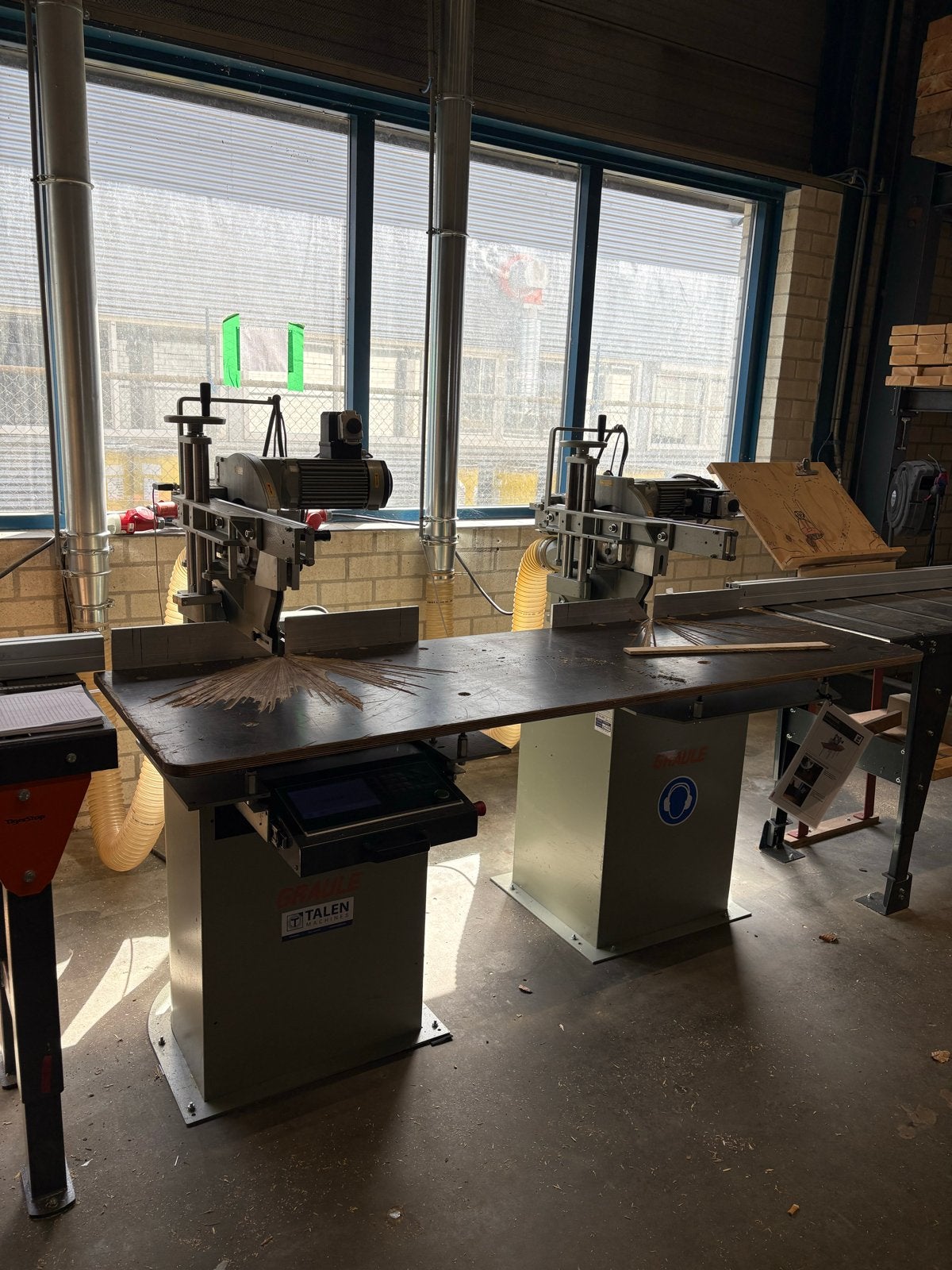 Graule ZS 170 N-NC en ZS 135 N Afkort- en Gehrungszagen, Ophalen
