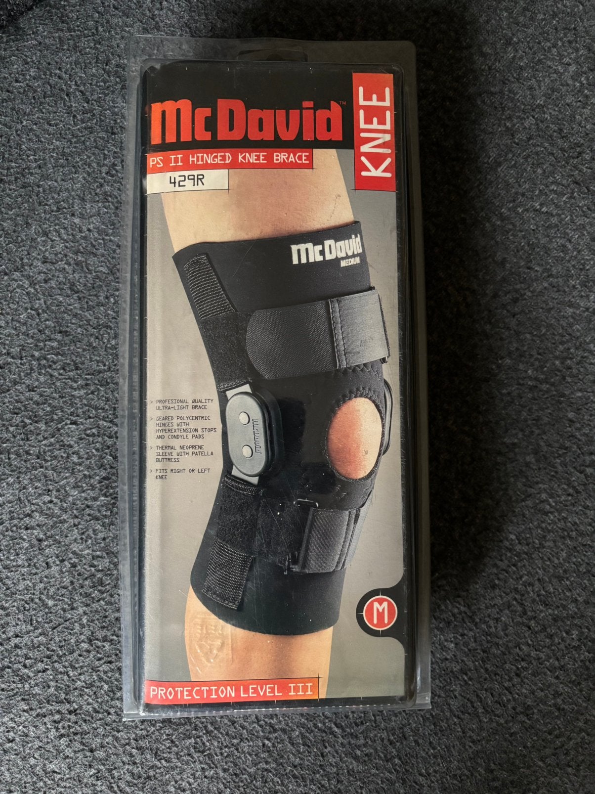 McDavid PSII Scharnier kniebrace maat M - Nieuw, Diversen, Ophalen of Verzenden, Nieuw