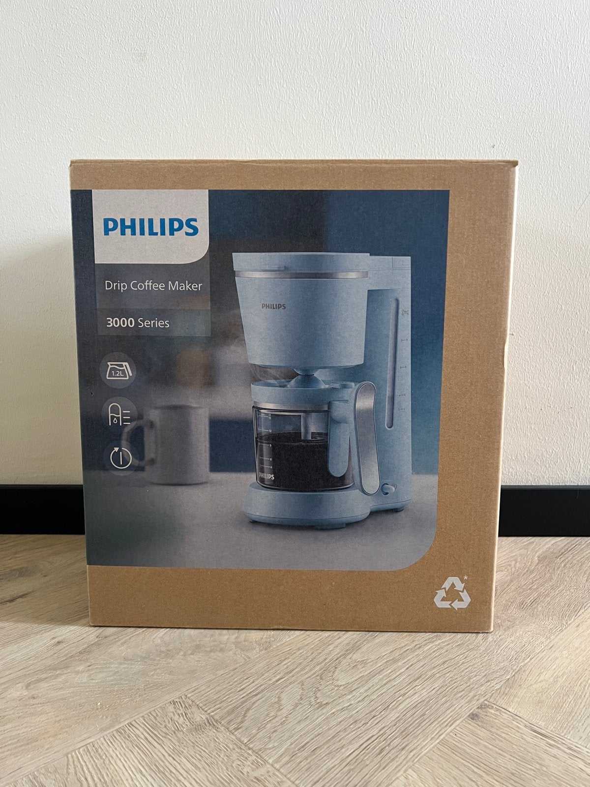 Philips HD7460/40 Drip Koffiezetapparaat 3000 Serie, Ophalen, Afneembaar waterreservoir, 10 kopjes of meer, Gemalen koffie
