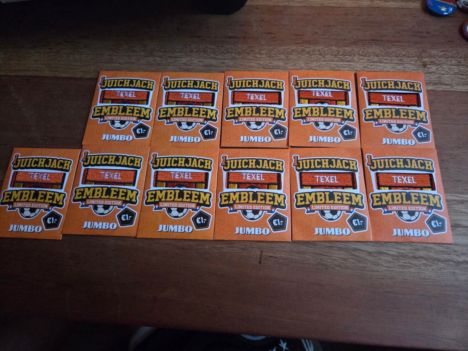JuichJack Texel Emblemen - Limited Edition Jumbo, Ophalen of Verzenden, Zo goed als nieuw