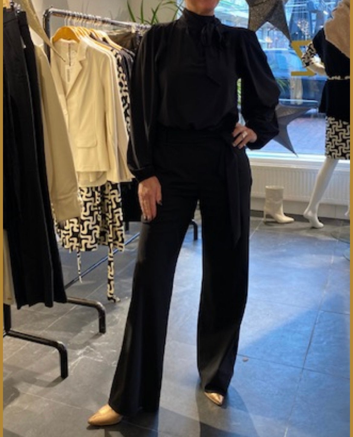 Studio Anneloes Iza jumpsuit donkerblauw flared travel XL, Kleding | Dames, Ophalen of Verzenden, Zo goed als nieuw, Maat 46/48 (XL) of groter