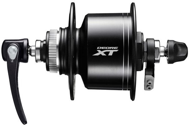 Shimano DH-T8000 3D Naafdynamo 36 spaaks Centerlock, Ophalen of Verzenden, Gebruikt, Mountainbike, Wiel