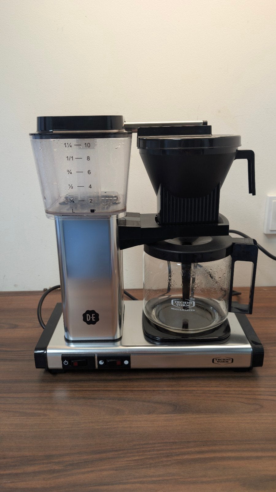 Technivorm Moccamaster – KBG 741 - Zilver - goed onderhouden, Ophalen of Verzenden, Koffiemachine