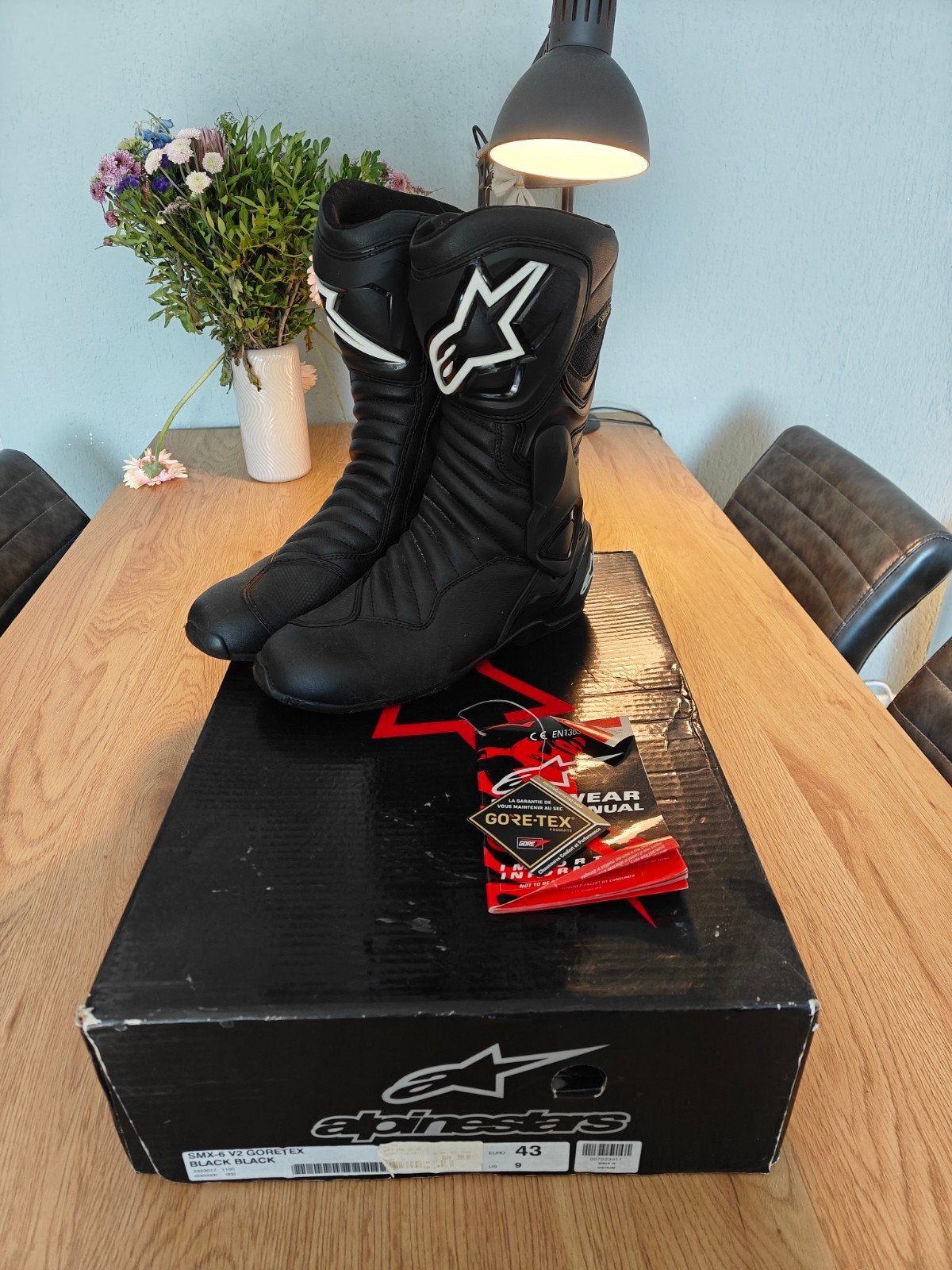 Alpinestars SMX-6 V2 Gore-Tex Motorlaarzen Zwart, Motoren, Nieuw met kaartje, Heren, Ophalen of Verzenden, Alpinestars