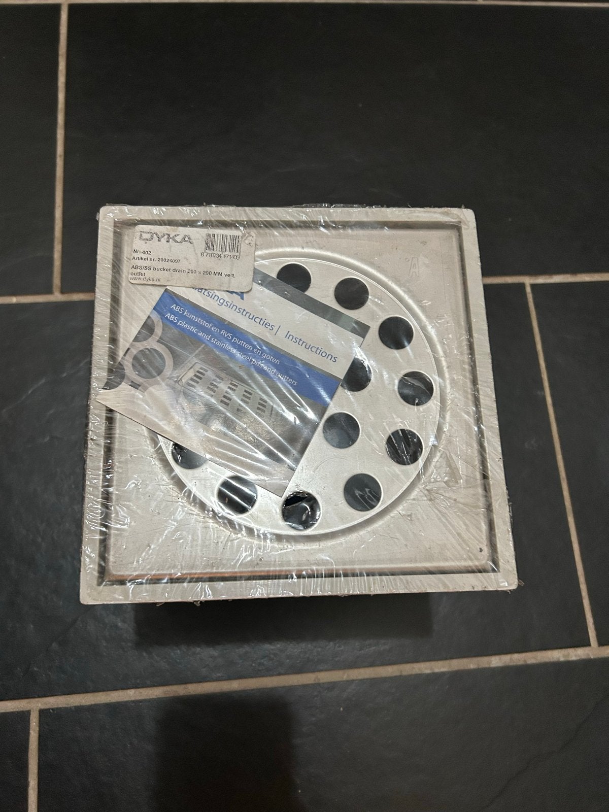 Nieuw RVS afvoerputje 200x200mm, Afvoer, Nieuw, Ophalen of Verzenden, Rvs