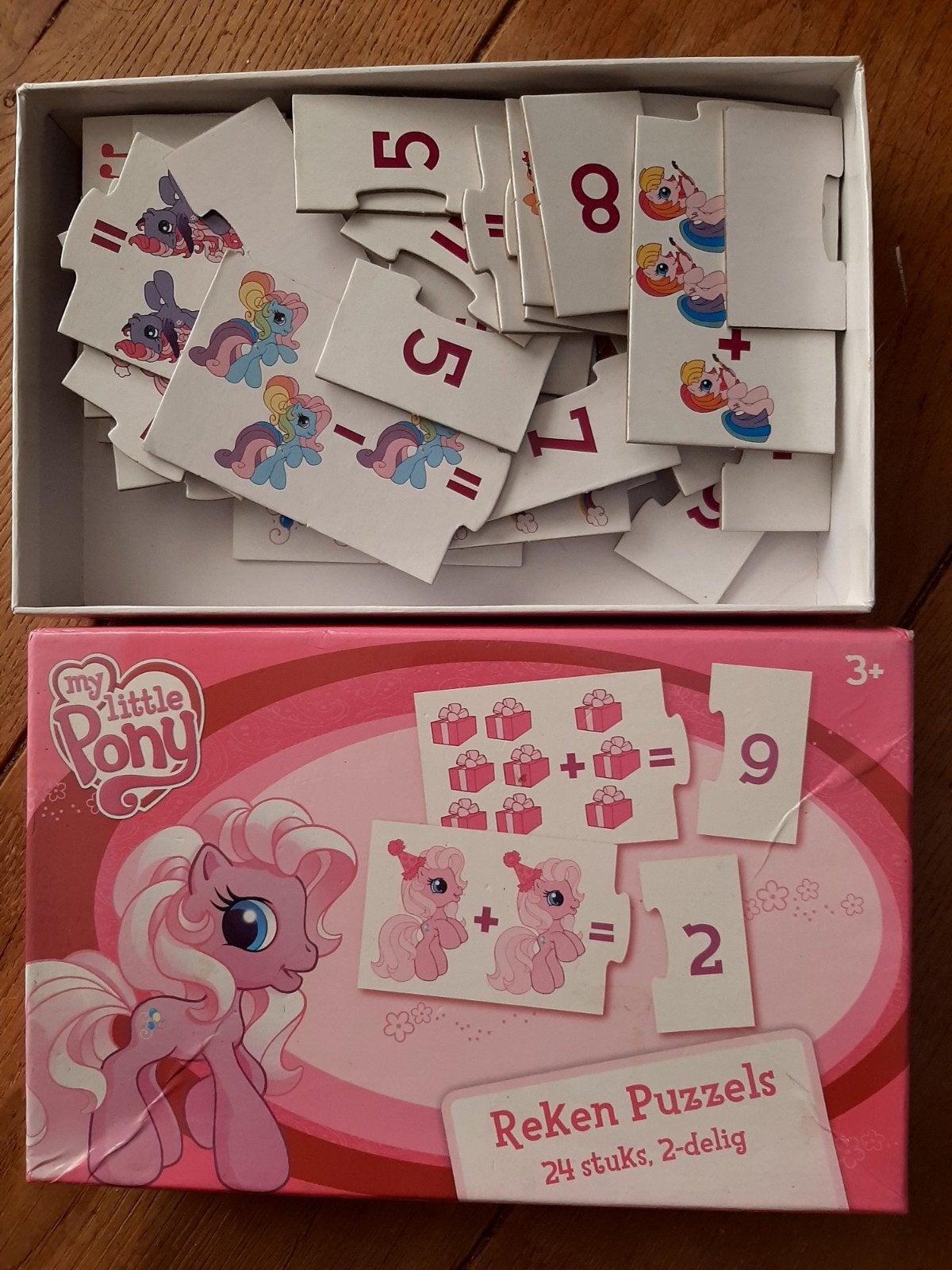 My Little Pony Reken Puzzels - 24 stuks, Ophalen of Verzenden, 10 tot 50 stukjes, Zo goed als nieuw