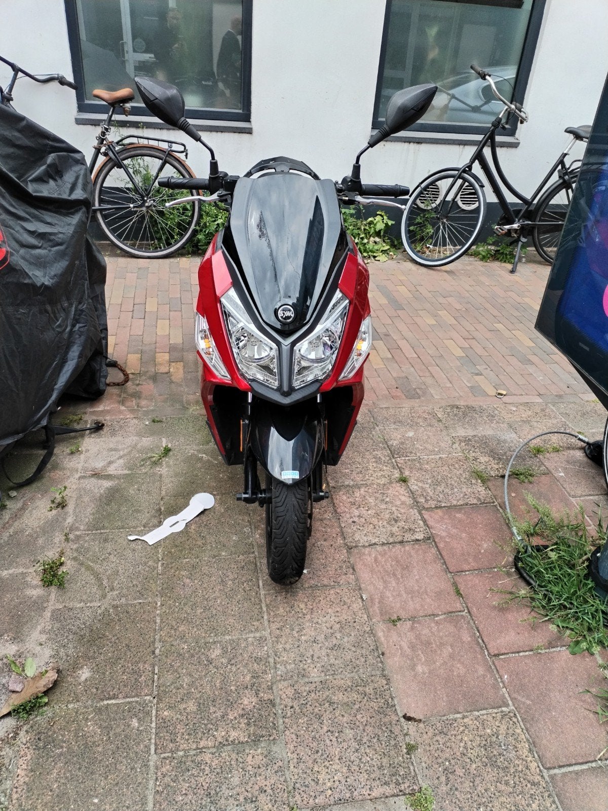 Rode SYM Jet 14 Scooter - Gebruikt, Fietsen en Brommers, Gebruikt, Overige modellen, Maximaal 45 km/u, Ophalen of Verzenden