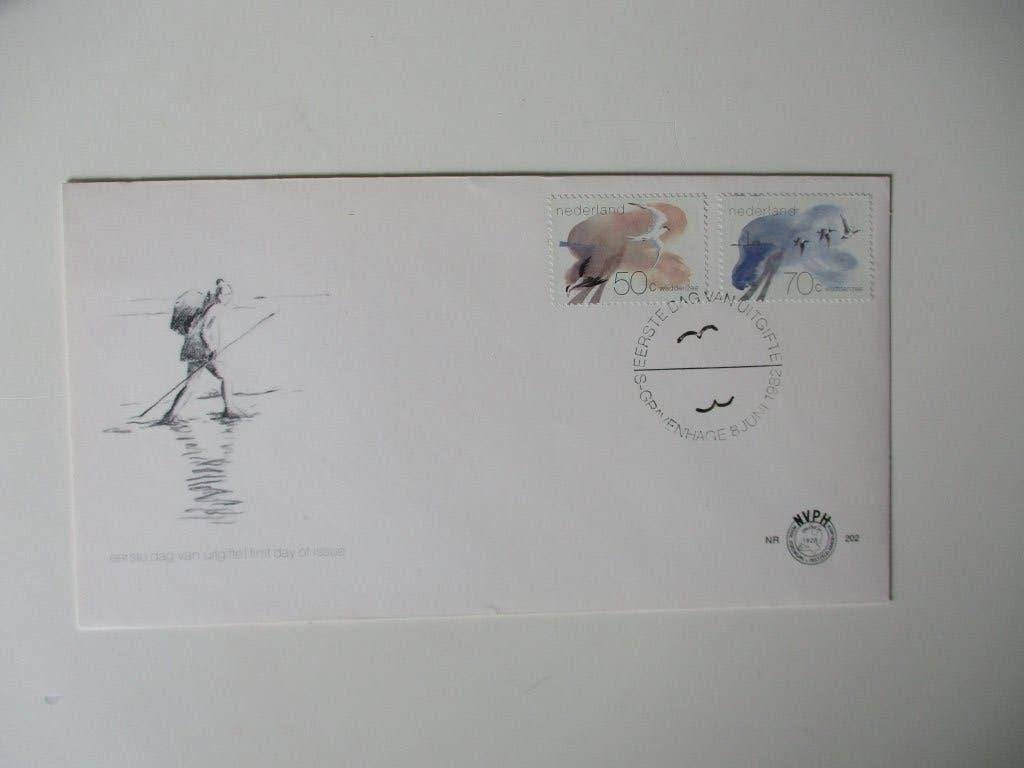 Eerste Dag Envelop (FDC) Nederland 1982 - Waddenzee, Postzegels en Munten, Postzegels | Eerstedagenveloppen, Verzenden, Onbeschreven