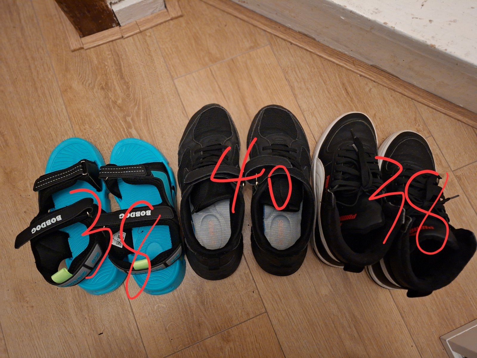 Schoenen, Ophalen, Gebruikt