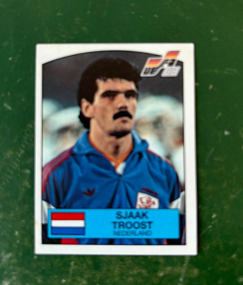Panini plaatje Sjaak Troost Nederland EK 88, Ophalen of Verzenden, Zo goed als nieuw