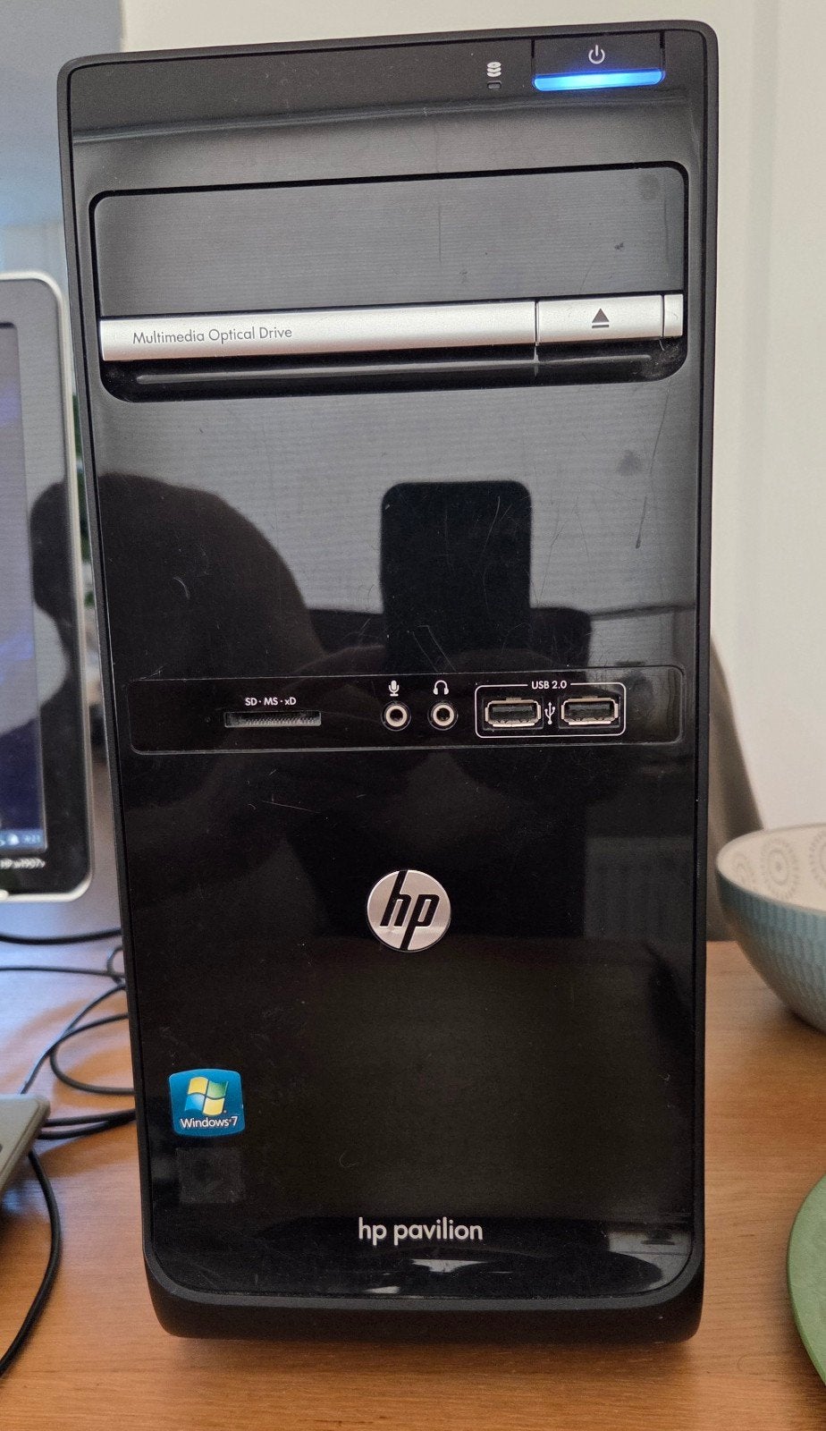 HP Pavilion PC met monitor, toetsenbord, muis, Computers en Software, Desktop Pc's, Gebruikt, 2 tot 3 Ghz, HDD, 4 GB, Met videokaart