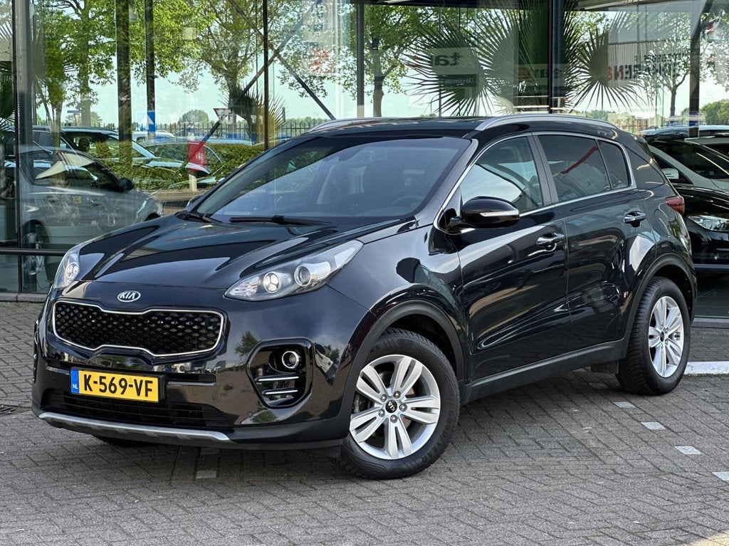Kia Sportage 1.6 T-GDI 4WD DynamicLine Automaat 2017, Auto's, Kia, Stof, Gebruikt, 4 cilinders, Zwart