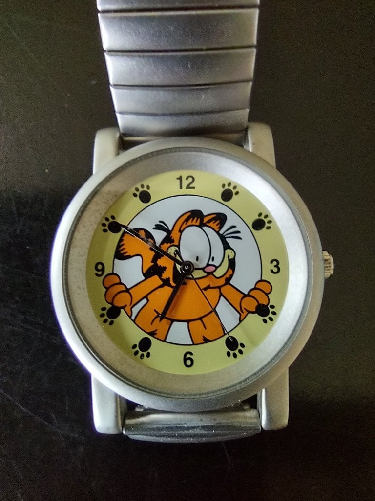 Vintage Garfield horloge, Ophalen of Verzenden, Zo goed als nieuw