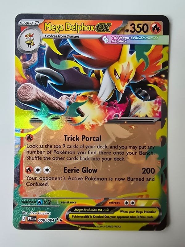MEGA DELPHOX EX (PITCH BLACK 008/084) (TRADING CARD), Verzenden, Zo goed als nieuw
