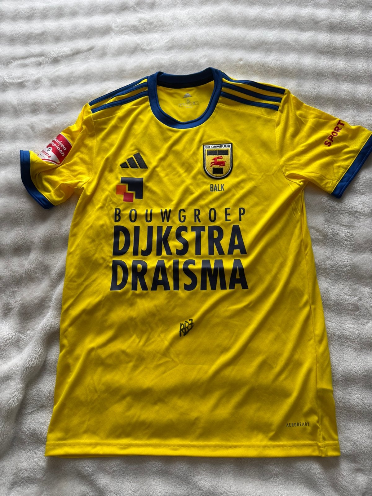 SC Cambuur Matchworn en Signed - Remko Balk shirt, Maat S, Verzenden, Zo goed als nieuw, Shirt