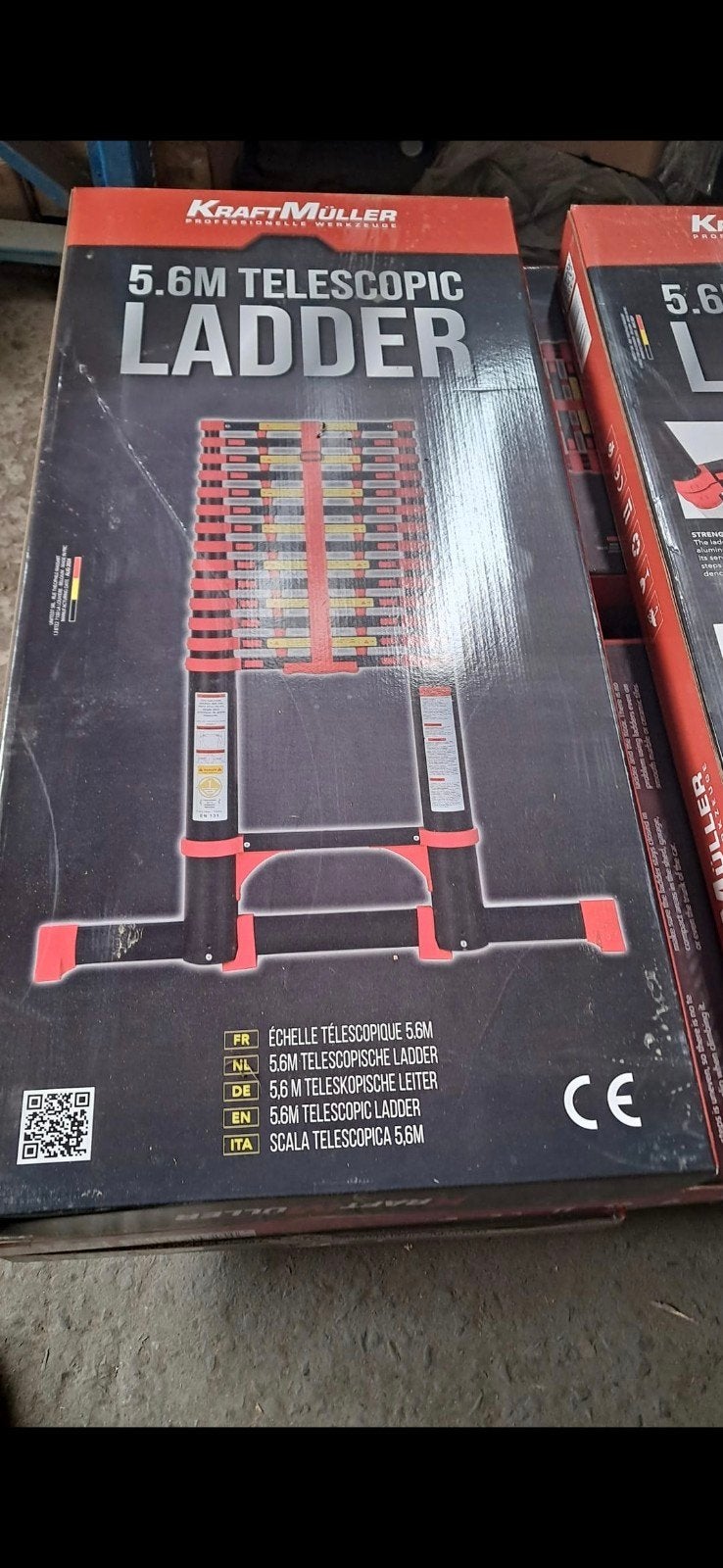 nieuwe modellen professionele telescoopladder 5.60m, Doe-het-zelf en Verbouw, Ophalen of Verzenden, Nieuw, 4 meter of meer