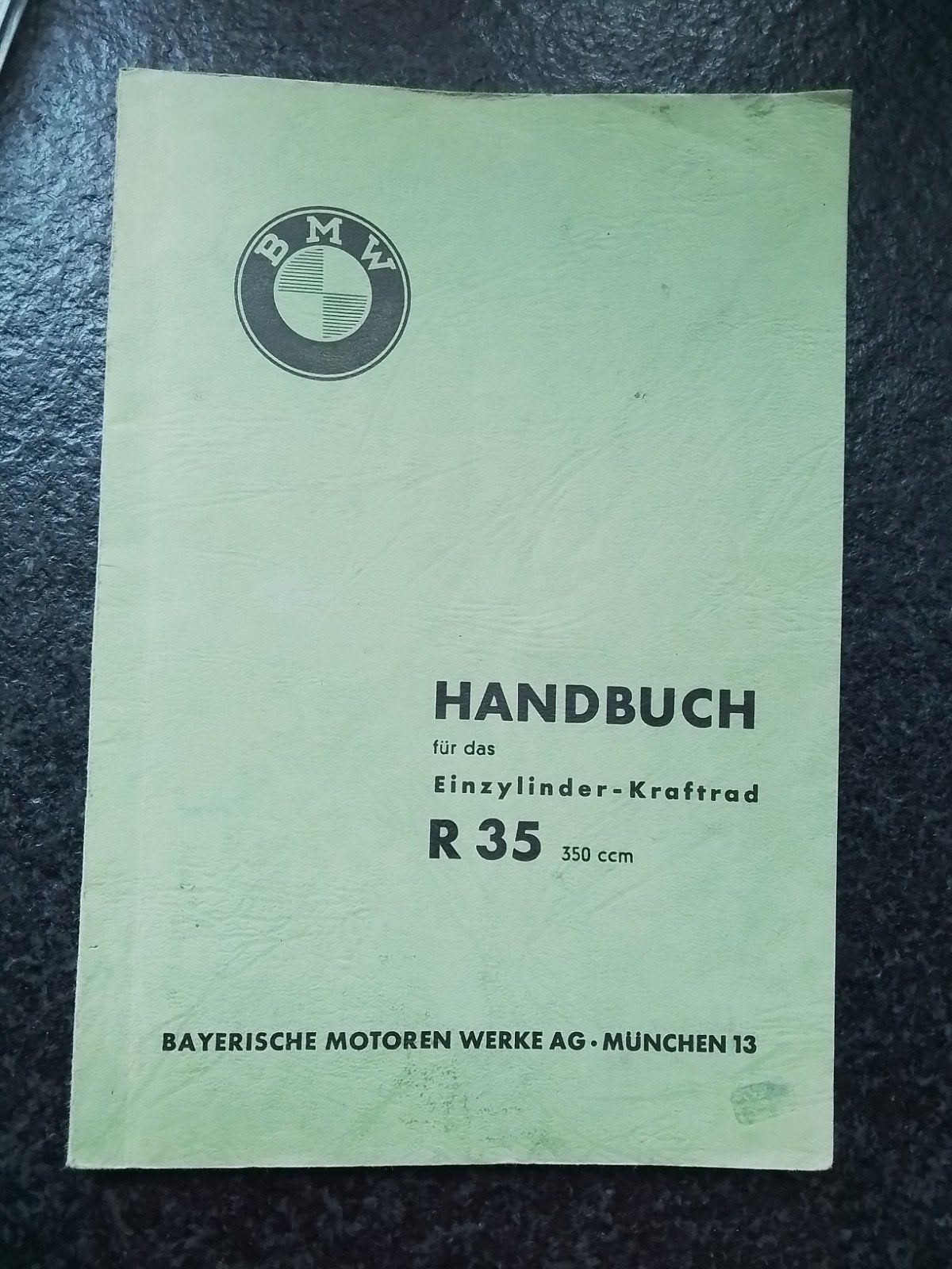 BMW R35 handboek 1939, Ophalen of Verzenden, BMW