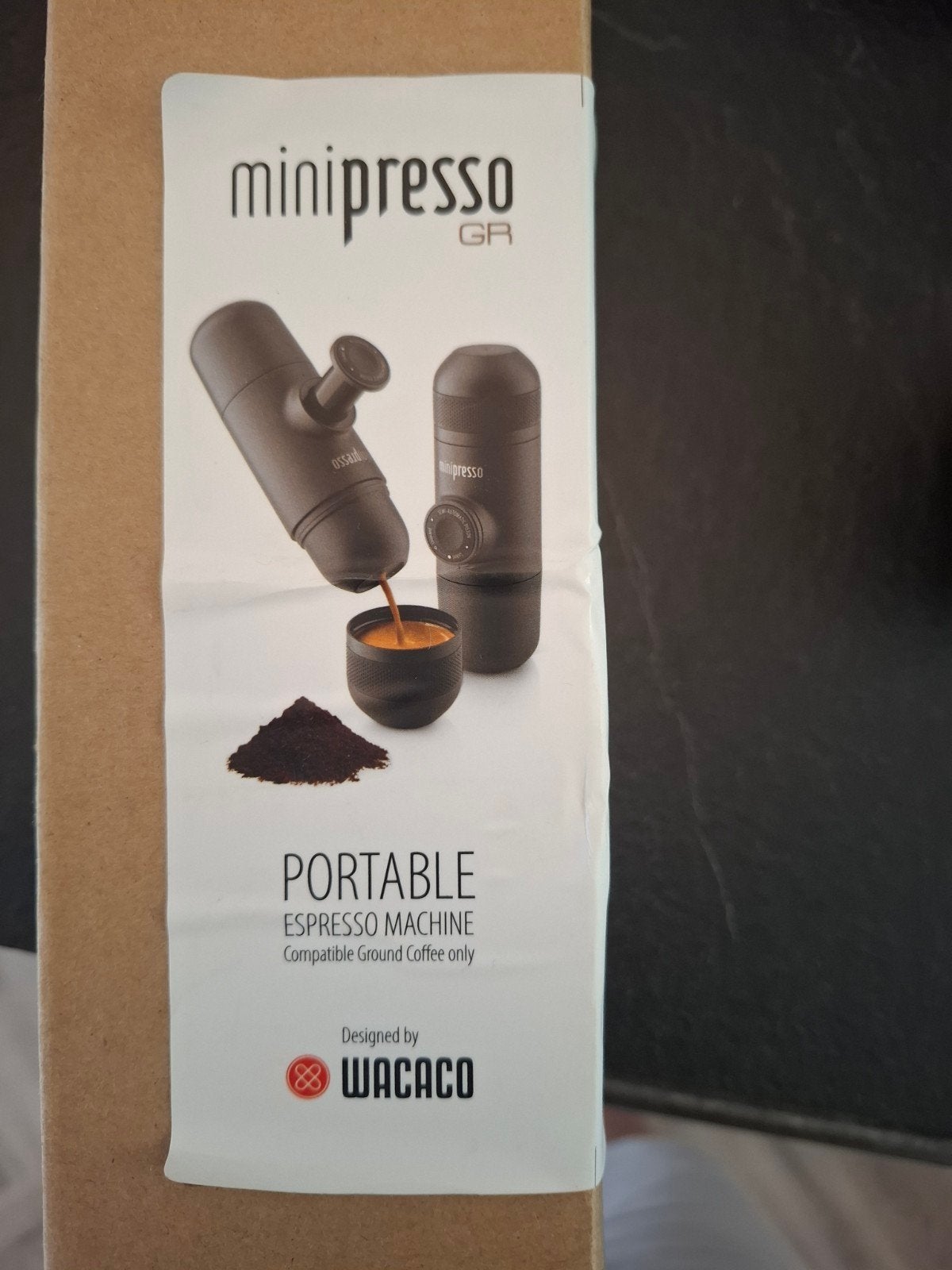Wacaco Minipresso GR - Draagbare Espressomachine, Gebruikt, Espresso apparaat, Gemalen koffie, Ophalen of Verzenden