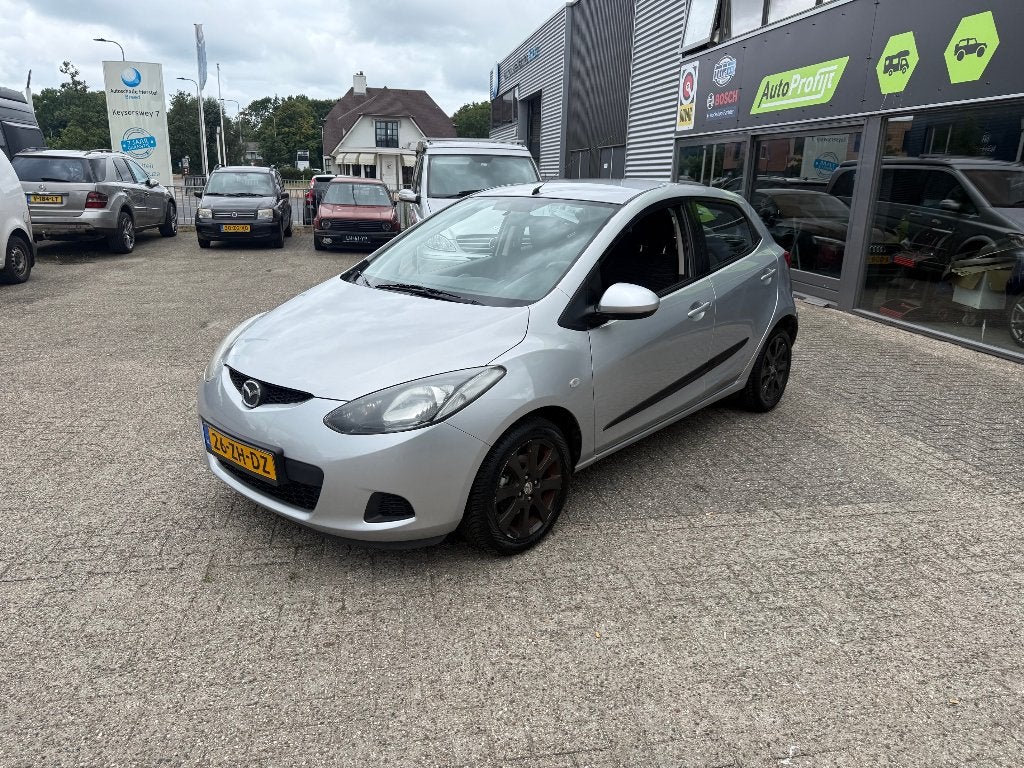 Mazda 2 1.3 55KW 5DRS 2008 Grijs, Airco, Parkeer, stoelverwa, Auto's, Voorwielaandrijving, Stof, 4 cilinders, Origineel Nederlands