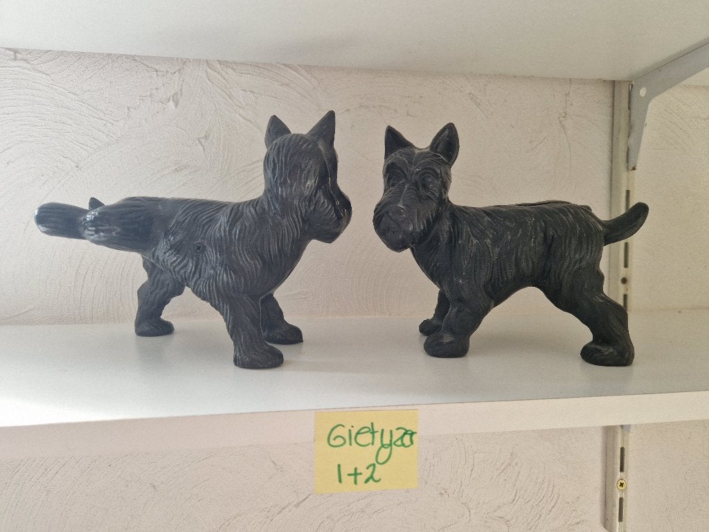 Grappige gietijzeren schotse terriers, Ophalen of Verzenden, Zo goed als nieuw