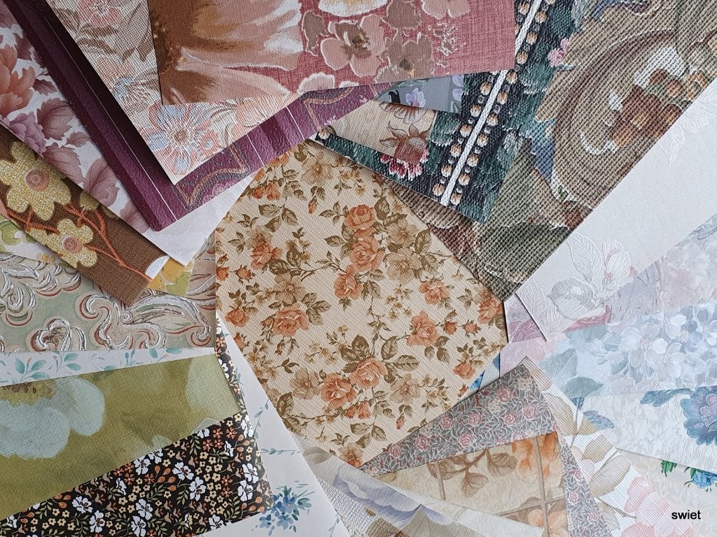 13334 DIY scrapbook papier vintage behang retro swiet, Ophalen of Verzenden, Nieuw, Papier of Karton, Overige merken