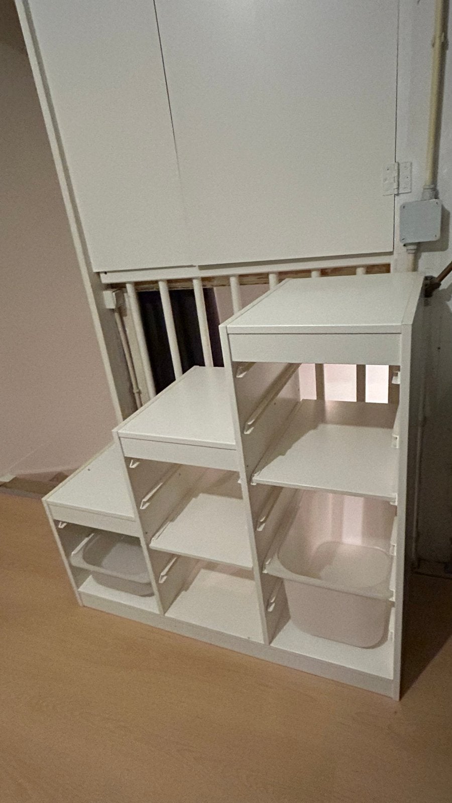 IKEA TROFAST Opbergcombinatie met Bakken - Wit, Huis en Inrichting, Ophalen, Gebruikt