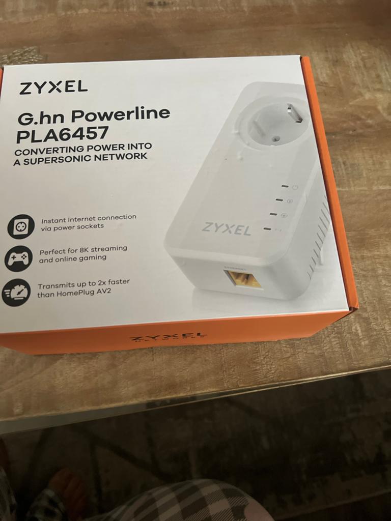 Zyxel G.hn Powerline PLA6457 Adapter Set - Nieuw in doos, Ophalen of Verzenden, Zo goed als nieuw
