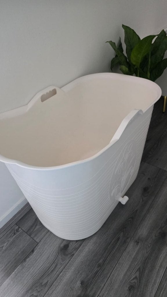 Mobiel Zitbad voor Volwassenen (Bath Bucket) – Wit – 200L, Ophalen, Gebruikt, 75 cm of meer, Overige typen