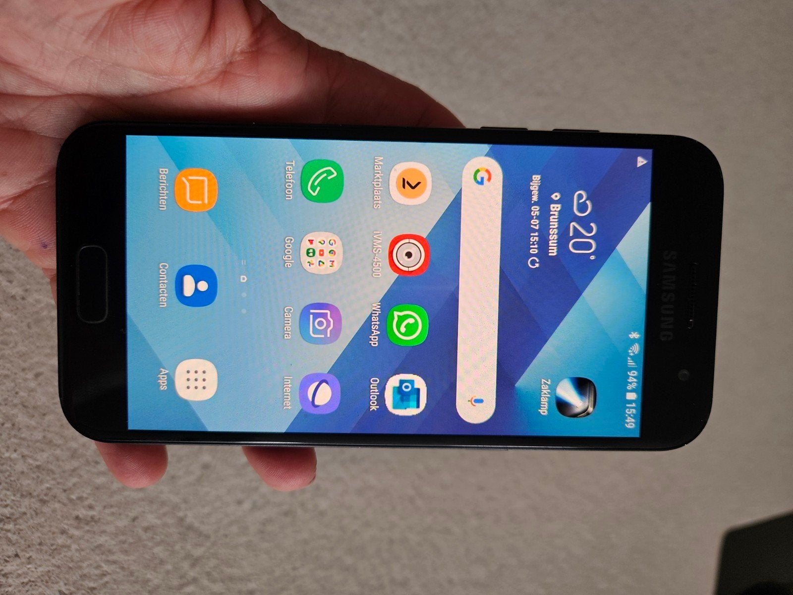 Samsung Galaxy A3 (2017) - Gebruikt maar werkend, Gebruikt, Zwart, 32 GB, Ophalen of Verzenden