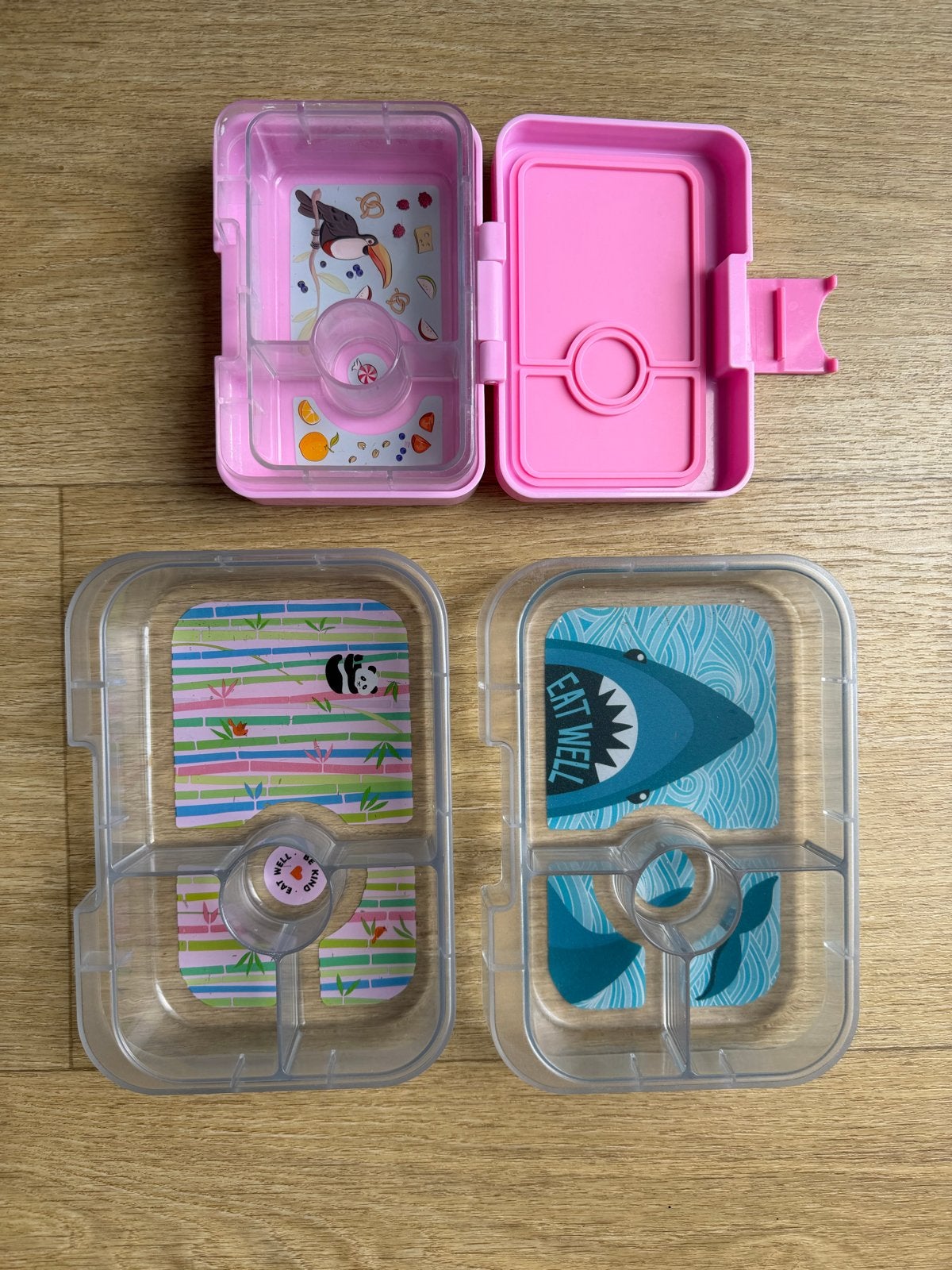 Yumbox lunchbox  en 2 inzetstukken voor een grotere Yumbox, Ophalen of Verzenden, Gebruikt
