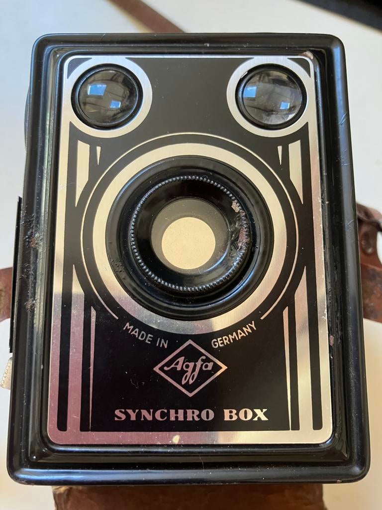 Agfa synchro box met toebehoren, Ophalen of Verzenden, Gebruikt, Compact, Overige Merken