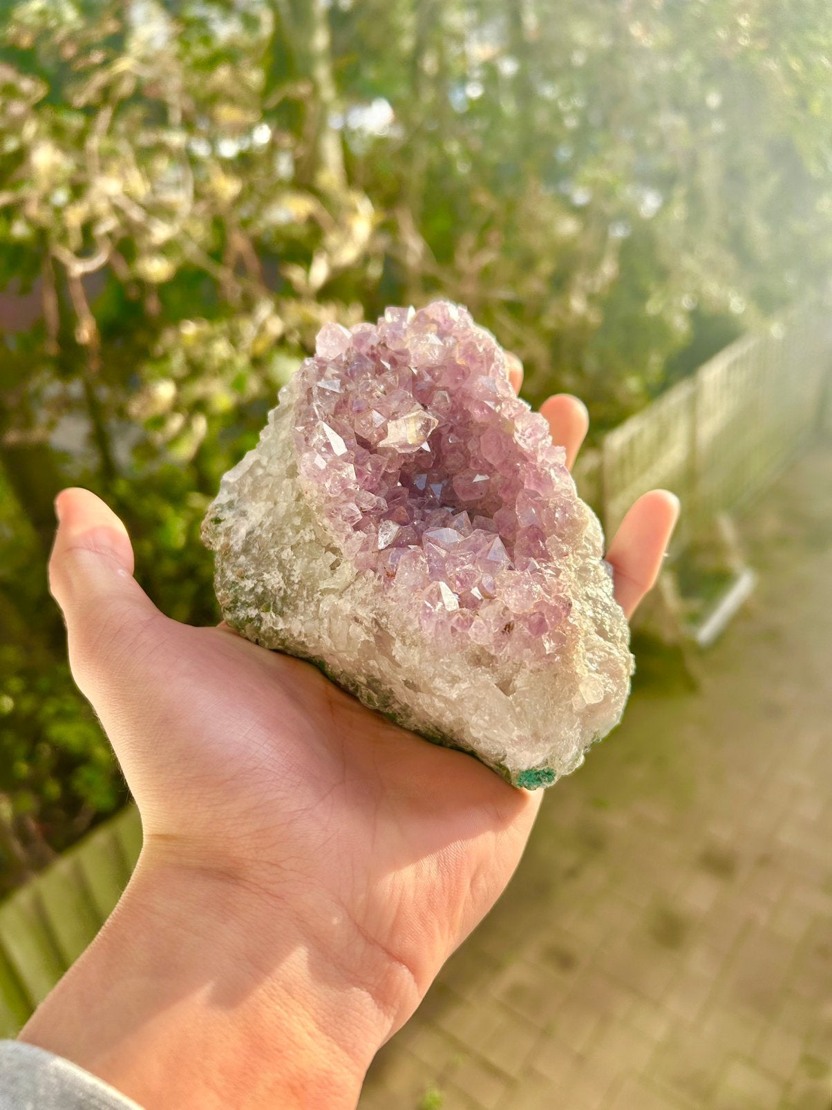 Amethist - 870 gram, Ophalen of Verzenden, Mineraal