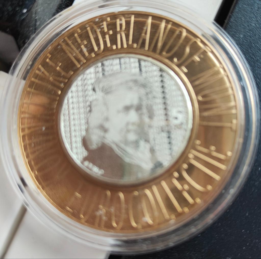 Rembrandt vijfje., Postzegels en Munten, Munten | Nederland, Ophalen of Verzenden, Koningin Beatrix, Euro's