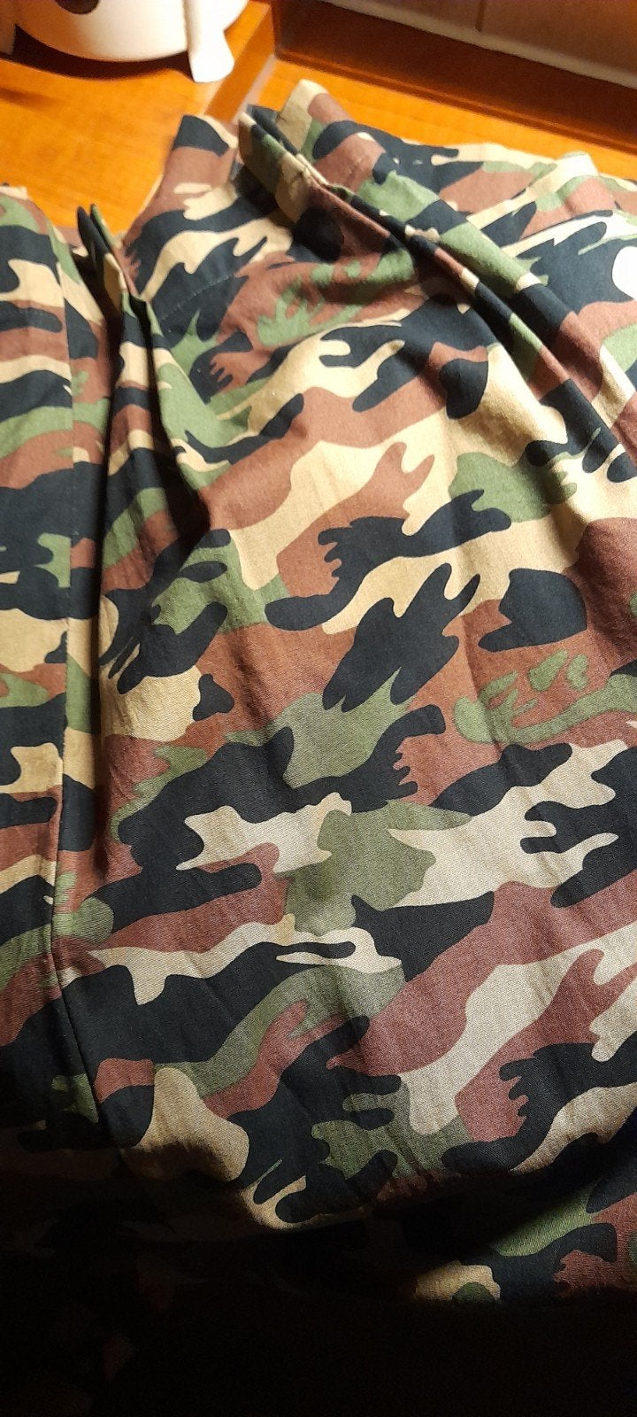 Overgordijnen van camouflage print, Ophalen, Zo goed als nieuw