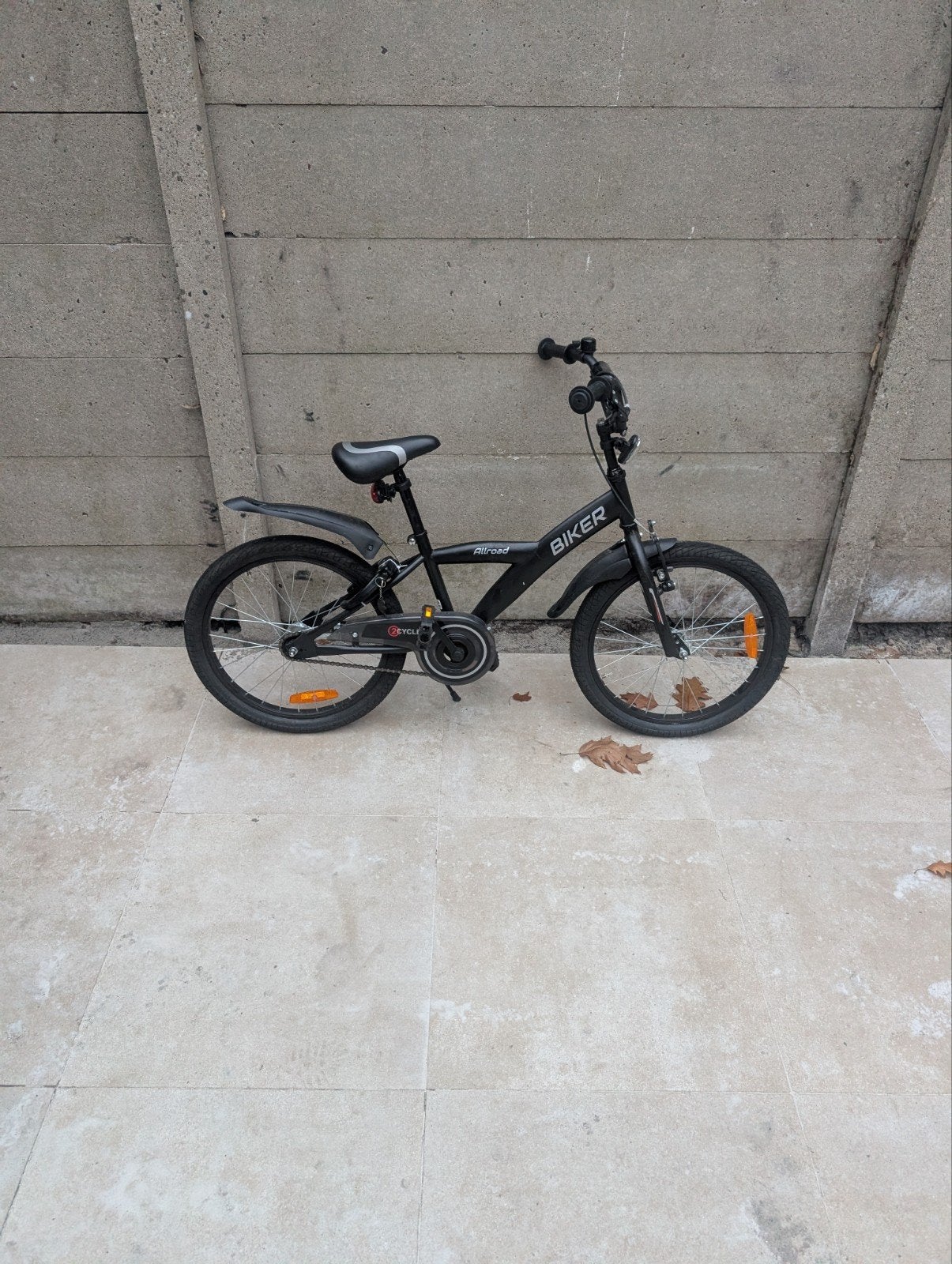Zwarte kinderfiets Biker Allroad - 16 inch, Fietsen en Brommers, Ophalen, Biker, 16 tot 20 inch, Velgrem