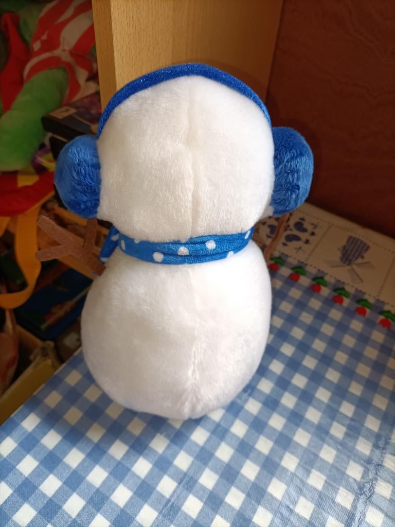Sneeuwpop knuffel Tendertoys 24 cm groot, Kinderen en Baby's, Ophalen of Verzenden, Zo goed als nieuw, Overige typen
