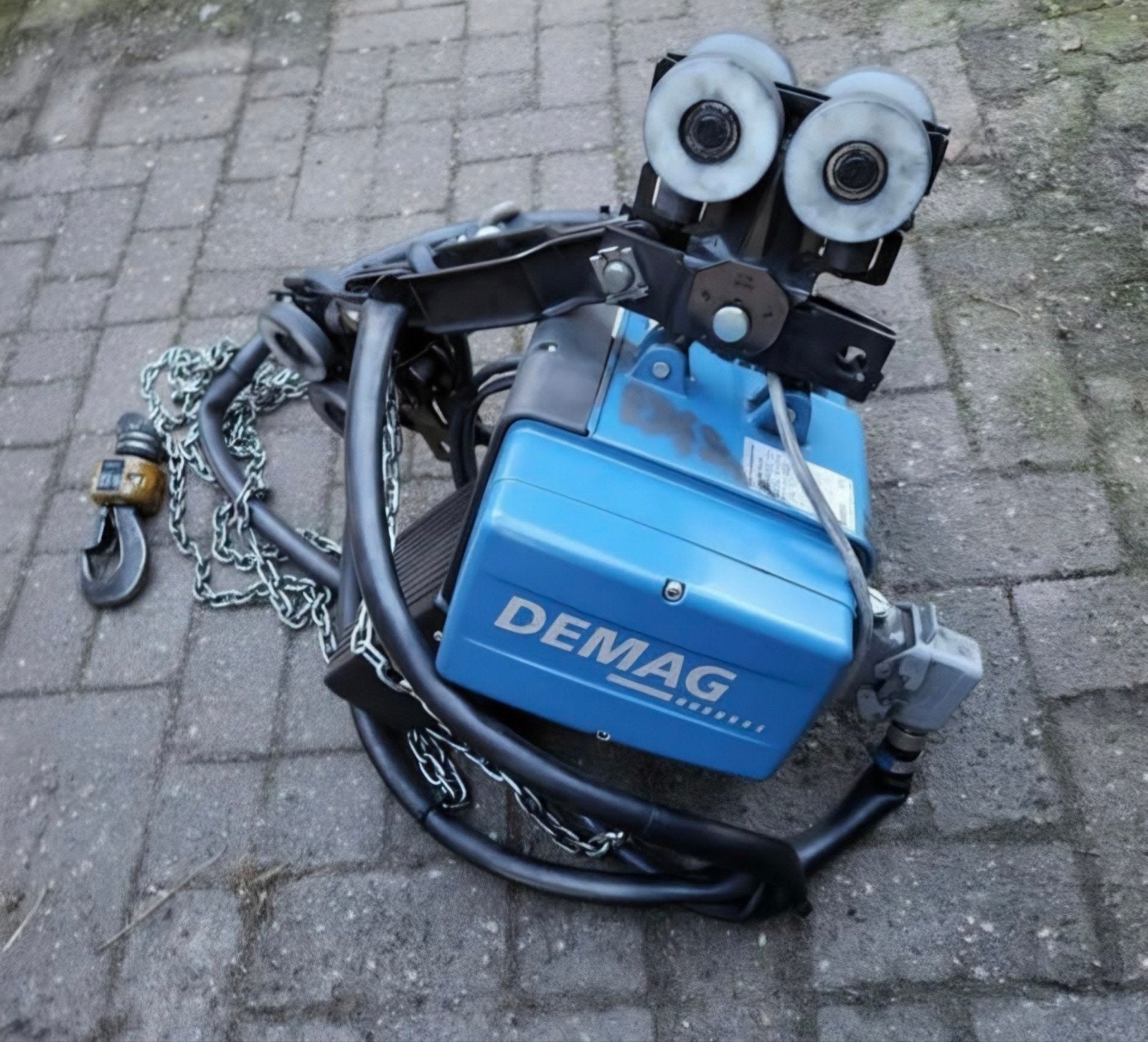 DEMAG ELEKTRISCHE Kettingtakel 250 KG 380V DC - Top conditie, Ophalen of Verzenden
