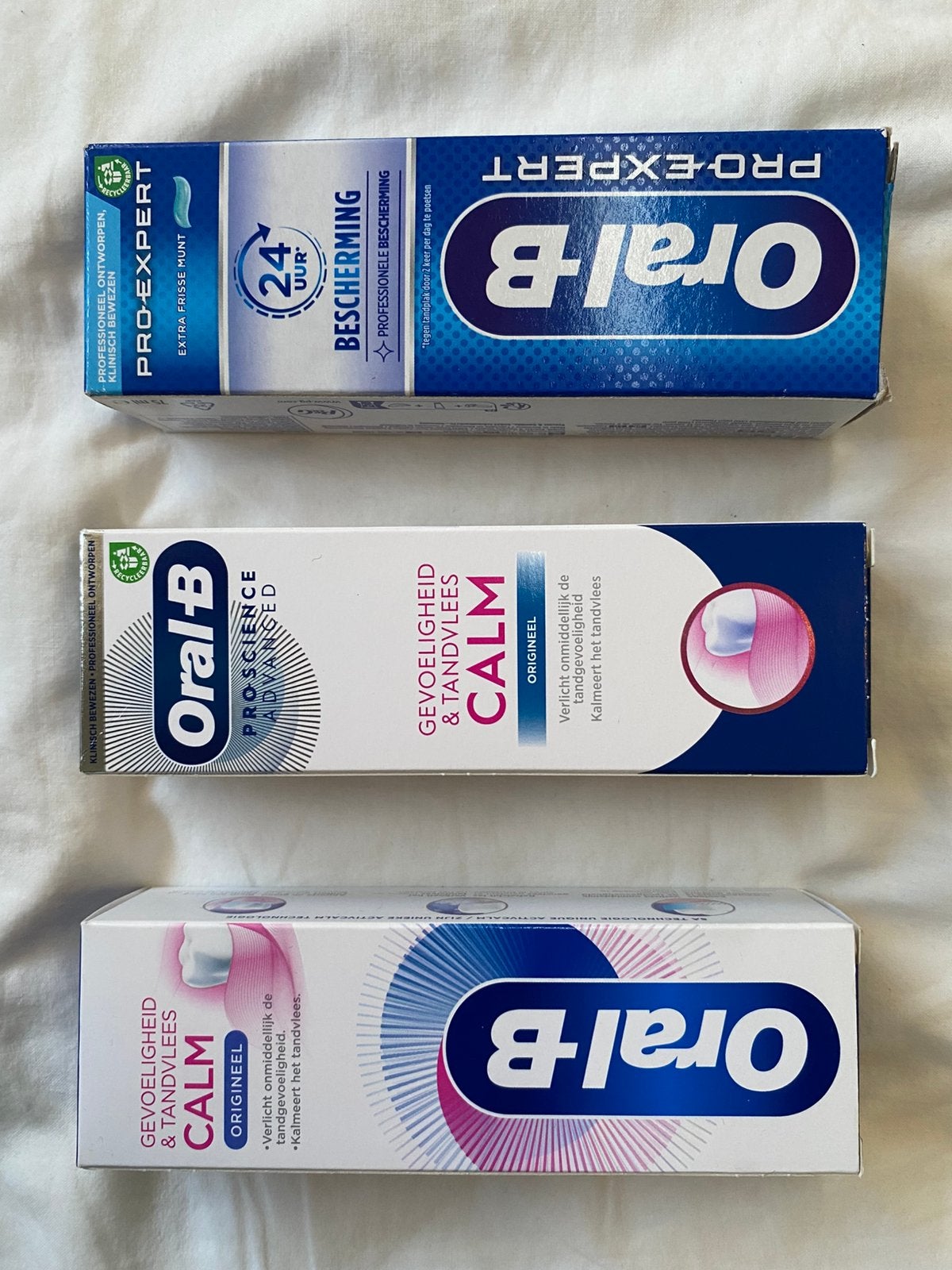 3 Oral-B tandpasta’s, Ophalen of Verzenden, Nieuw, Tandpasta