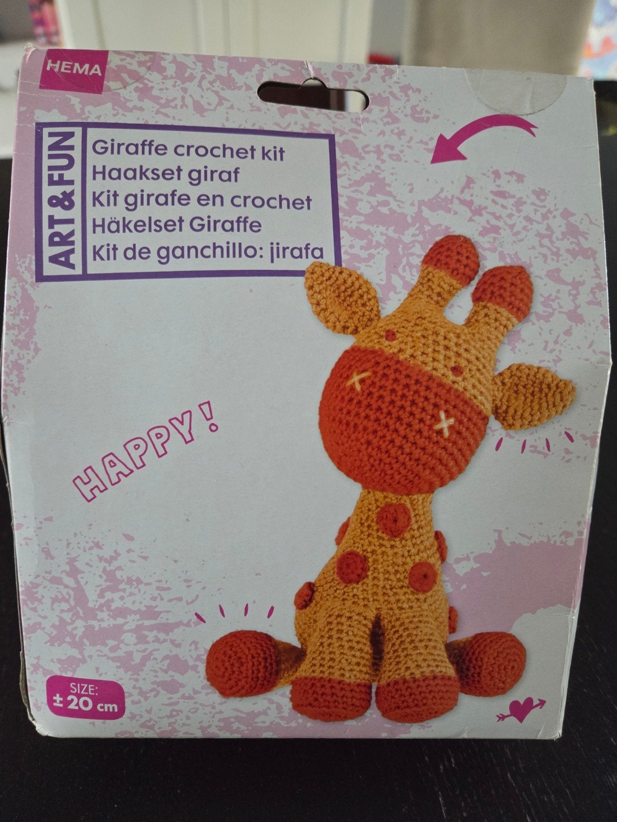 Haakset Giraf - NIEUW, Hobby en Vrije tijd, Ophalen of Verzenden, Nieuw, Haken, Naald