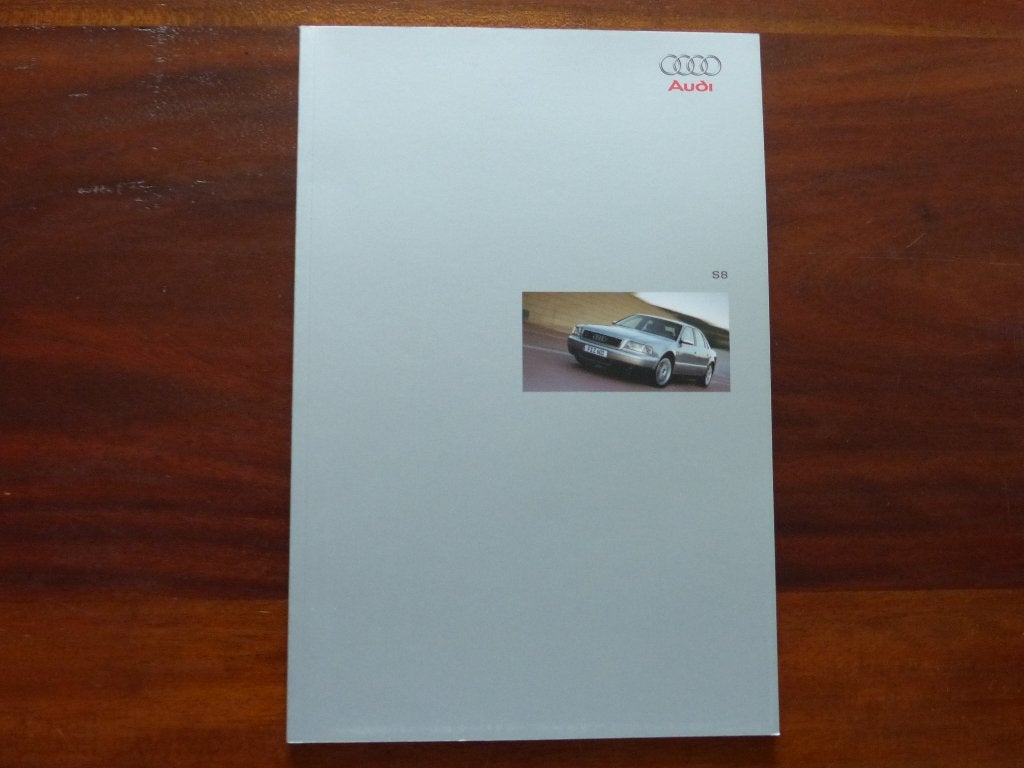 Audi S8 2000 brochure    Duits, Verzenden, Zo goed als nieuw, Audi