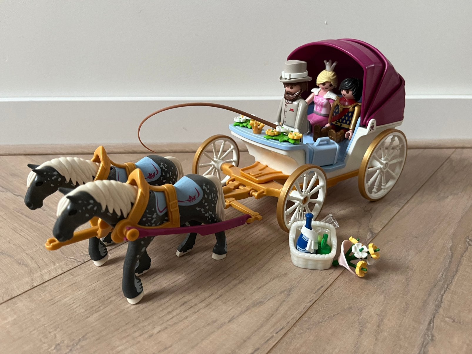 Playmobil 70449 Princess paarden koets, Ophalen of Verzenden, Zo goed als nieuw