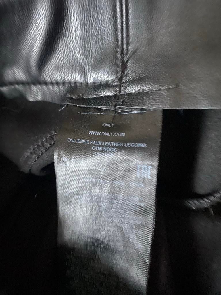 Only Faux Leather Legging Zwart Maat M/38, Legging, Zwart, Maat 40/42 (M), Ophalen of Verzenden