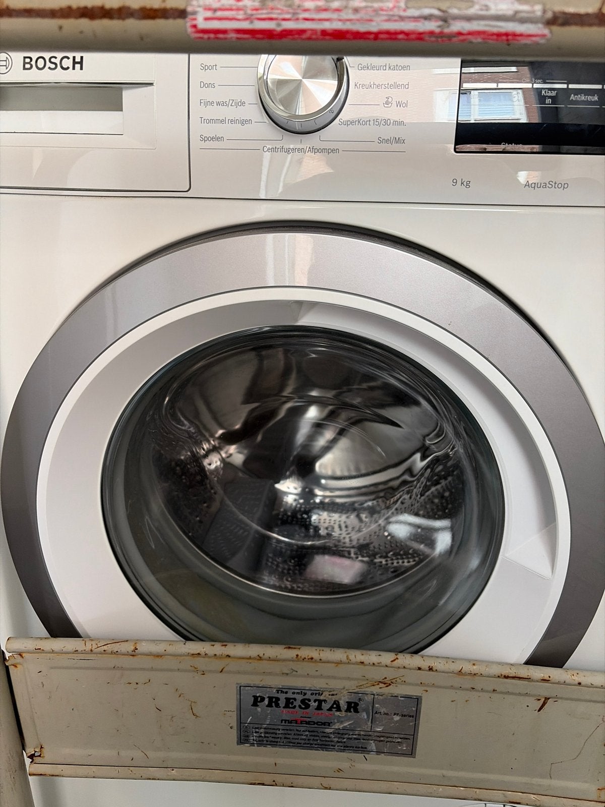 Nieuwe Bosch Wasmachine 9 kg AquaStop, Ophalen, 1200 tot 1600 toeren, 8 tot 10 kg, Nieuw
