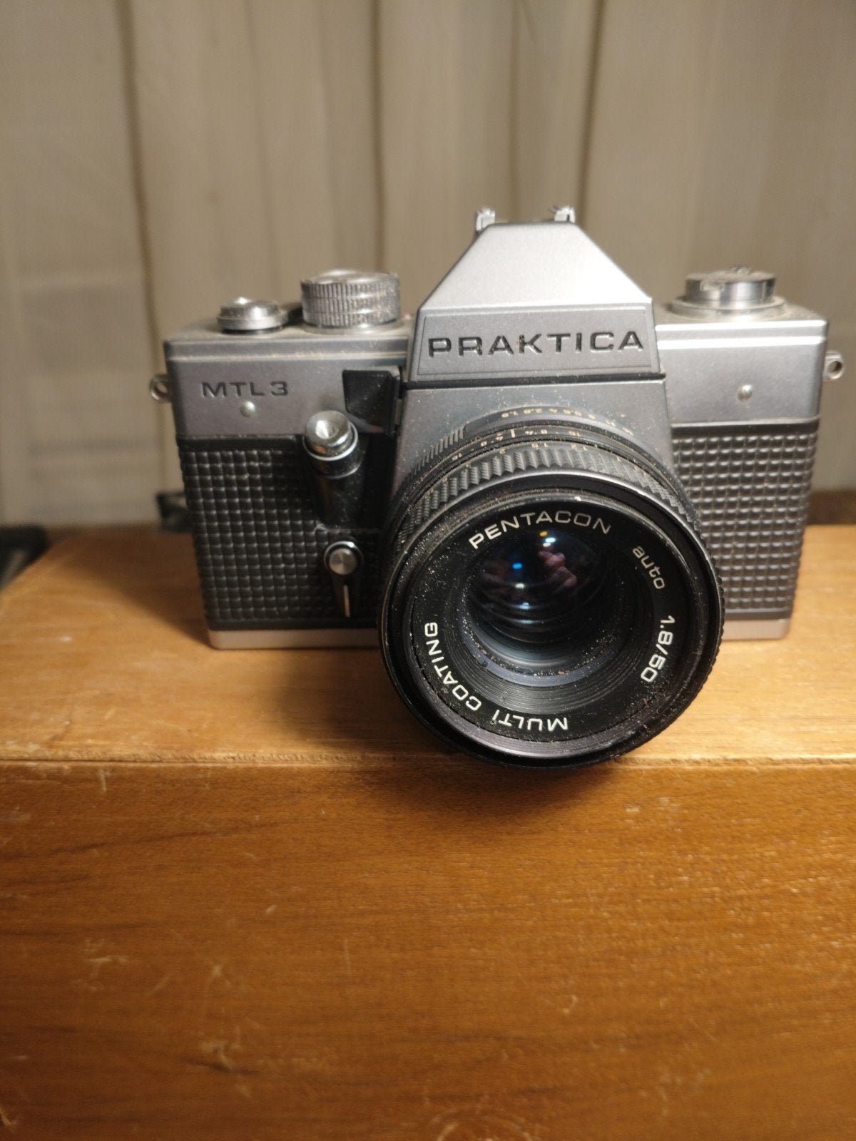Zeldzame Practica MTL3 Spiegelreflexcamera met Pentacon lens, Ophalen of Verzenden